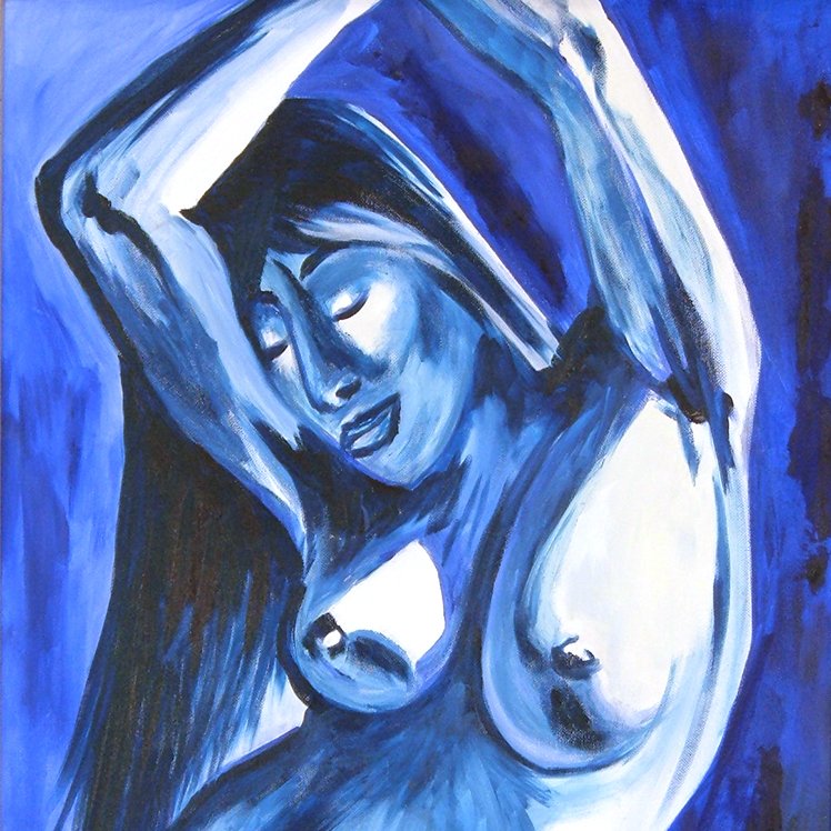 2001-056 "Danse sous la lune" 46x61cm © Belinda BUSSOTTI